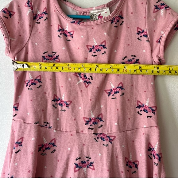 Jenna & Jessie Pink Unicorn Dress 3T (fits Like 4T) Toddler Girls Twirl Dress - Picture 10 of 13